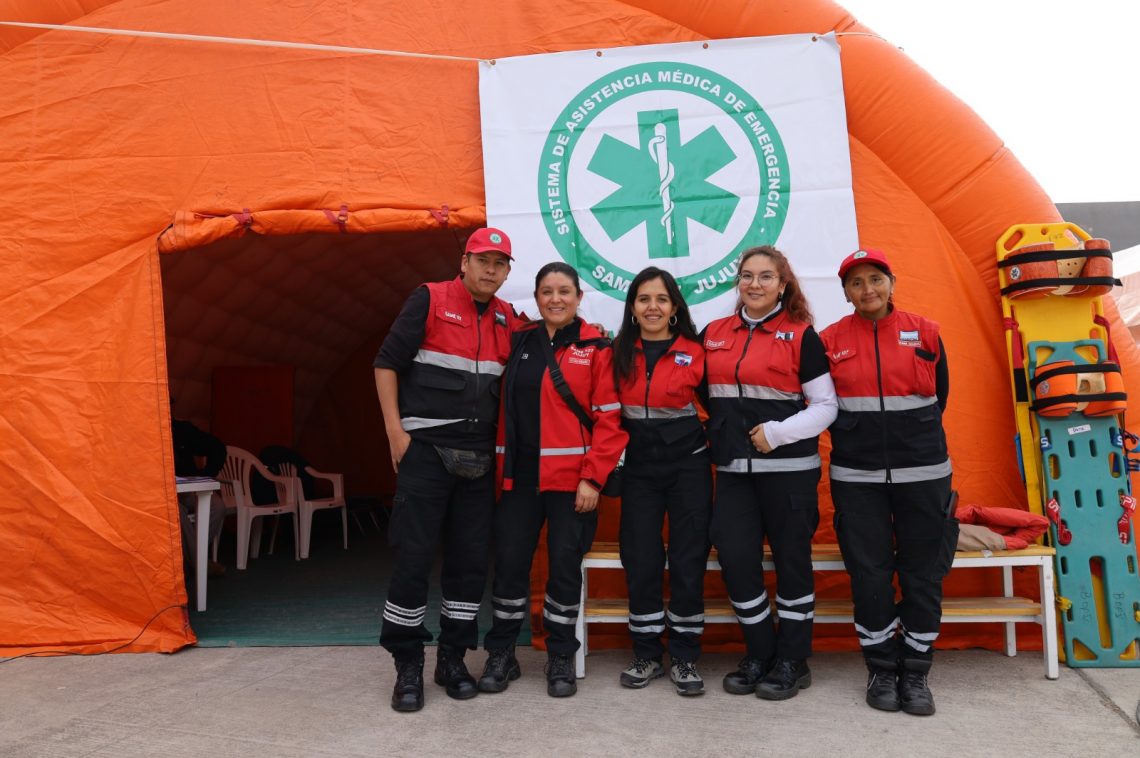 Ambulancia y personal del SAME 107 Jujuy